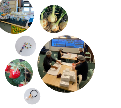 タオルのパッキング作業